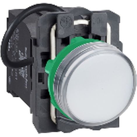 SCHNEIDER 400 VAC WEISSE LED-Kontrollleuchte, ideal für Signalisierung und Sicherheit.