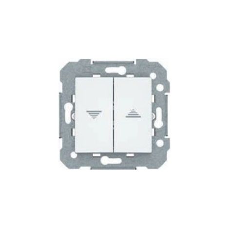 Interrupteur double store blanc BJC Viva 23569