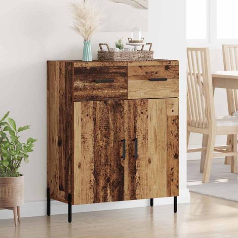 Buffet-Meuble de rangement Bois Ancien 69,5 x 34 x 90 cm Bois d'ingénierie 491151 (1/5)