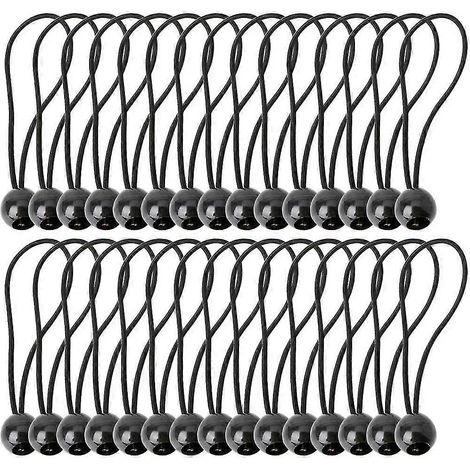 30 élastiques avec pelotes pour tentes, auvents, banderoles, mâts de drapeau (1/5)