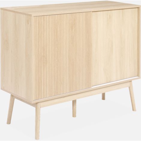 Aparador de efecto madera, 115cm (1/5)