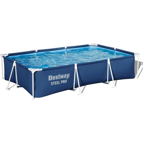 56411 3,00m x 2,01m x 66cm Rechteckiger Rahmenpool-Bausatz + 58381GS(H1) Filterpumpe nach deutschem Standard für Schwimmbäder (1/5)