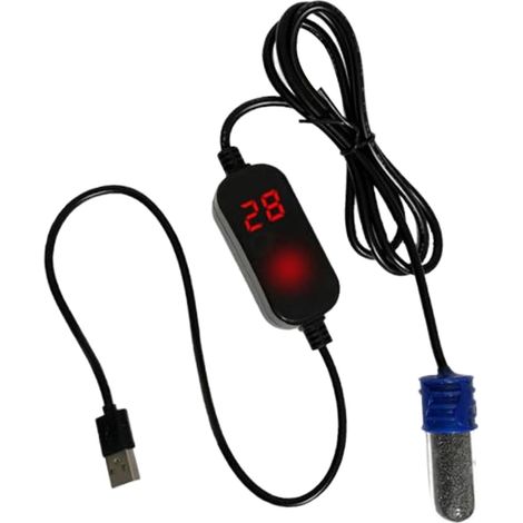 Chauffage Aquarium Immergé - Régulateur de Température Externe avec Affichage LED - 11 W - Pour Aquariums de 3 L - 1 Pièce (1/5)