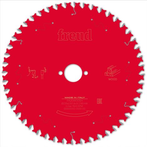 Lame pour scie circulaire portative FREUD - Ø235 2,8/1,8 AL30 Z48 BA 15° - F03FS09735 -FR20W005H