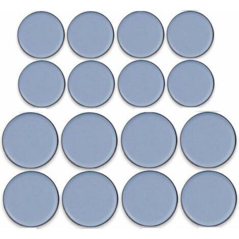 Set of 16 Self-Adhesive Teflon Furniture Glides – Sizes 25mm and 30mm – Gliders for Hard Floors – Noise Reduction and Protection (1/5)