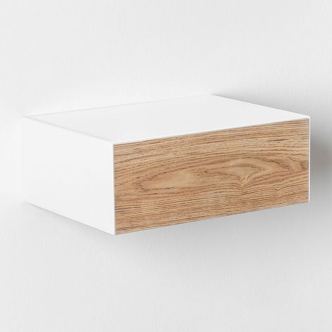 Pack de 2 mesitas de noche flotantes en MDF Florens SKLUM &x2194&xFE0E 40 cm