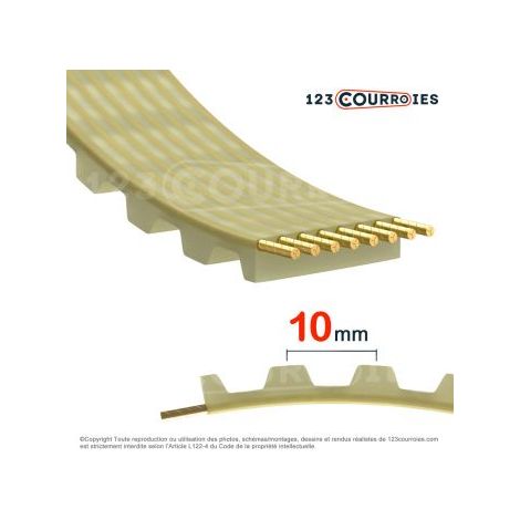 Courroie dentée en polyuréthane T10-450-8