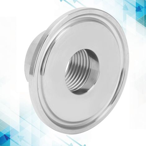 Adaptateur femelle HFS(R) en acier inoxydable 304, filetage NPT 1,5 po vers 1/2 po, pour raccord de tuyauterie Tri Clamp. (1/5)