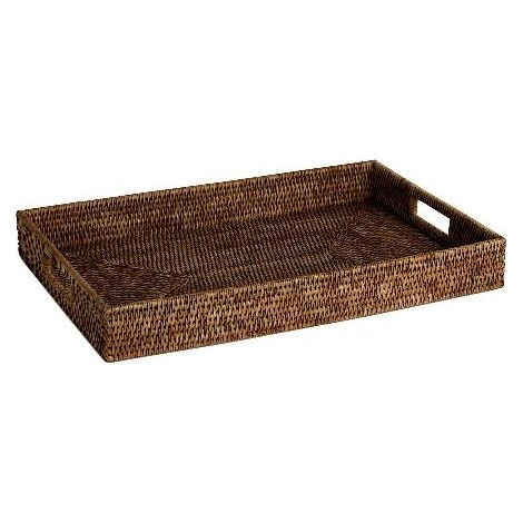 ANDREA HOUSE AX75091 Bandeja Ratán Marrón 56X36X7Cm - ref: AX75091