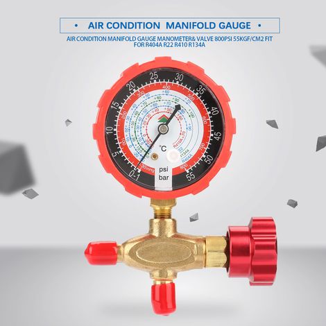 Ensemble Manifold Manomètre Climatisation & Vannes 55 bar 800 psi pour R404a R22 R410 R134A (1/5)