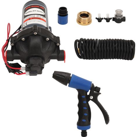 Kit de pompe de lavage série 51, 12 V CC, 5,5 GPM, 70 PSI, haute pression, avec buse de pulvérisation (1/5)