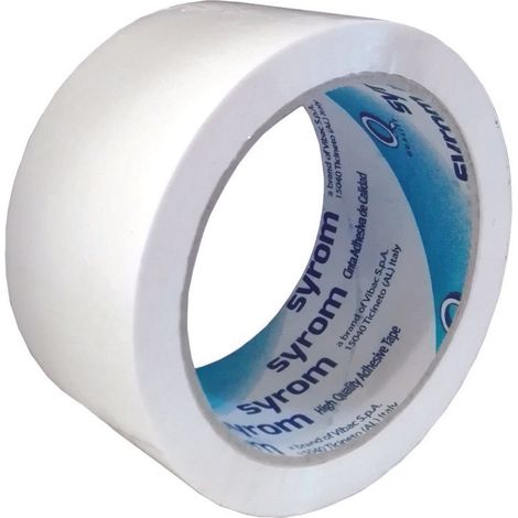 Nastro imballo bianco silenzioso - mt.66 x mm.50h. spessore 40 micron silenzioso