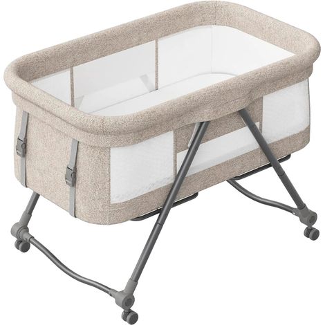Lit de bébé, portable, design ajustable, Kaki - Basique (1/2)