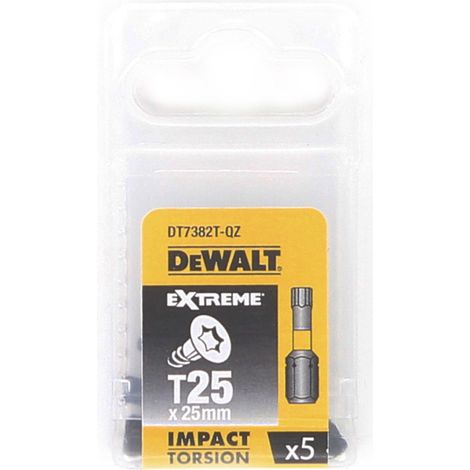 Puntas de impacto FLEXTORQ Dewalt DT7382T-QZ T25 x5 25mm