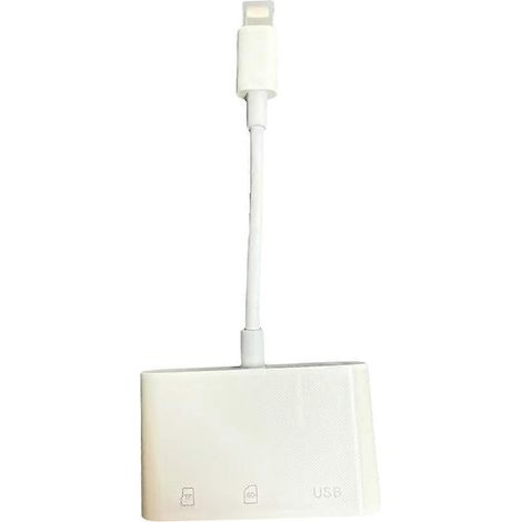 Lecteur de carte SD avec adaptateur USB pour appareil photo et caméra de chasse, prêt à l'emploi (1/5)