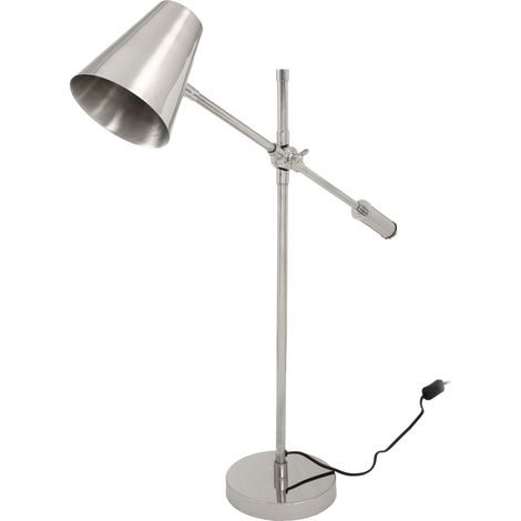 Lampada da tavolo Celeste in metallo argentato (1/3)