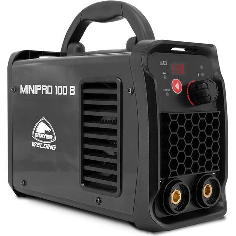 STAYER Attrezzatura per saldatura “Inverter Mini Pro 100” (100A 230V) 27x17x12cm colore nero