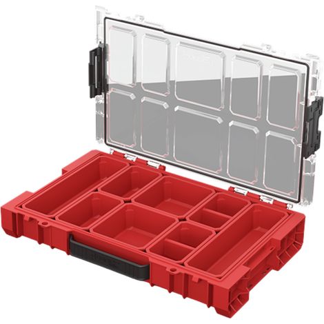 QBRICK PRO Organizer 100 Rosso Ultra HD Piccola cassetta degli attrezzi con coperchio (1/5)