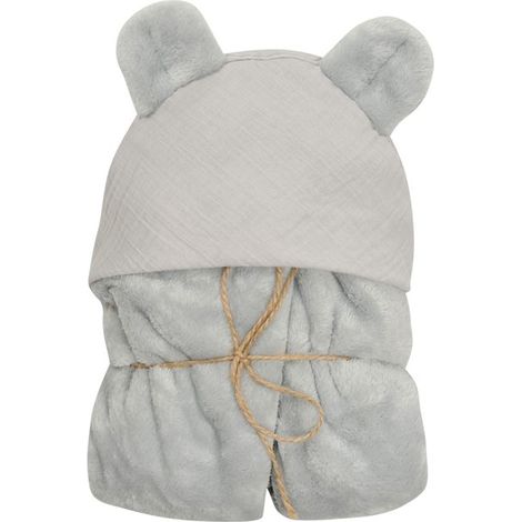 Coperta in MUSSOLA KOALA con cappuccio, 95x95 (1/5)