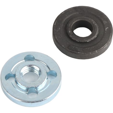 5 paires d'écrous à bride pour meuleuse d'angle, haute dureté, universels, intérieur et extérieur, plateau de pression pour meuleuse d'angle. (1/5)