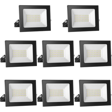 Spot LED 12V DC, 30W Superlight LED Projecteur IP65 étanche, 3000K blanc chaud LED Applique murale extérieure, 3000LM LED Projecteur Idéal pour jardin, cour, terrasse, garage,8-pièces (1/5)