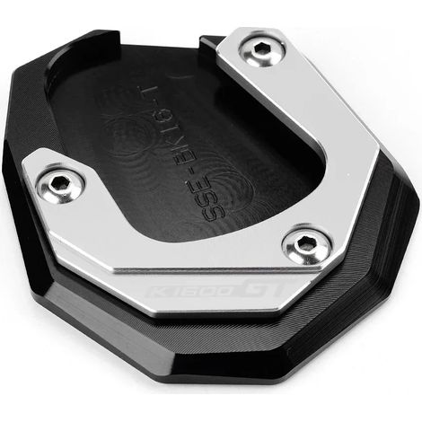 (Argent-K1600GT) Compatible avec BMW K1600B K1600GT K1600GTL K1600 B GT GTL 2017-2022 2023 Béquille latérale CNC, extension de béquille, plaque de support, porte-clés maxpower (1/4)