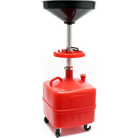 Chariot récupérateur d'huile en plastique 35 litres