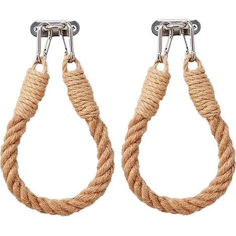 Porte Papier Toilette - Non spécifié - Corde de Jute - 2 Pcs - Style Industriel - Résistant à la Corrosion (1/4)