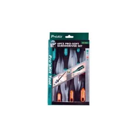 Jeu de 6 tournevis magnétiques. Hrv2301