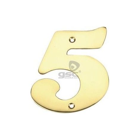 Porta numero 5 in acciaio inossidabile con vite GSC 003302605