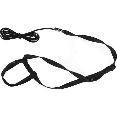 Harnais pour oiseau, laisse ultra-légère réglable, corde de vol pour perroquet, idéal pour les jeux en extérieur, noir, taille S. (1/5)