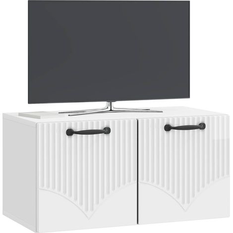 Maison Exclusive - Wandmontierter TV-Schrank Hochglanz Weiß 59,5