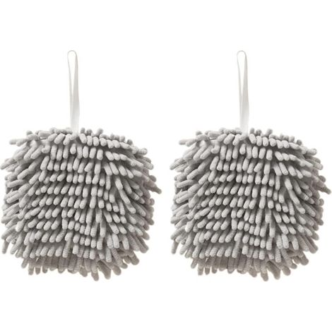 Boules de lingettes chenille , lot 2 , séchage rapide , douces , absorbantes , pratiques pour la sal