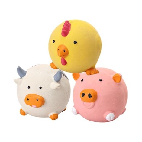 Jouet pour animaux de compagnie en peluche avec accessoire de sons de molaires naturelles (1/4)