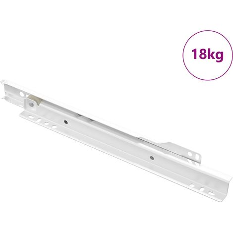 vidaXL Scorrevole per cassetti 87 pcs Bianco Acciaio (1/5)