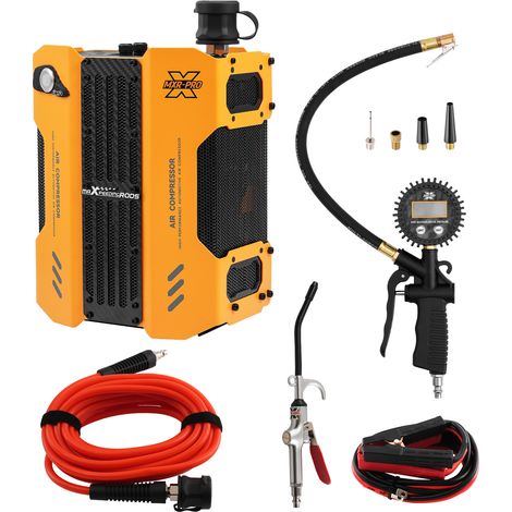 12V Air Compressor Pump for 4WD Truck 200L/min Heavy Duty Tire Inflator Kit (1/5)
