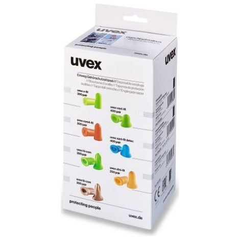 UVEX 2112061 Gehörschutzstöpsel xtra-fit 250 Paar orange SNR 36 dB Größe L (1/2)