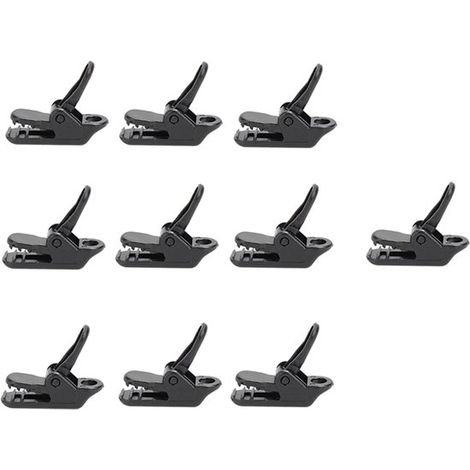 Mini pinces pour bâche - Lot de 10 - Pinces crocodiles - Plastique - Pinces pour tente - Pince pour bâche - Bâche de sol - Pince pour auvent - Pinces pour bâche - Pinces pour bâche de bateau/ Bannière (1/5)