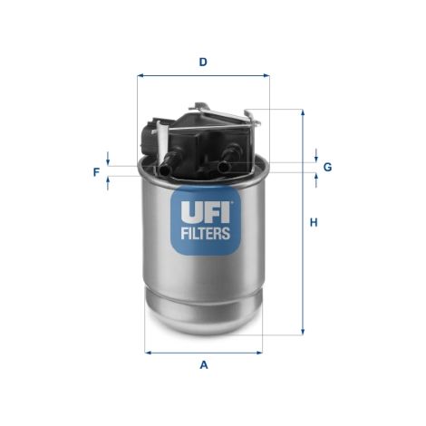 Filtro de combustible UFI 55.517.00