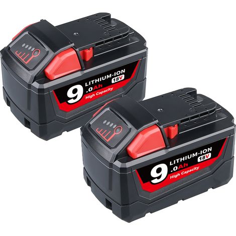 PDstation 2X For Milwaukee M18 XC 9.0Ah M18B5 Lithium Battery 48-11-1890 M18B4 48-11-1820 48-11-1850 48-11-1828 M18B6