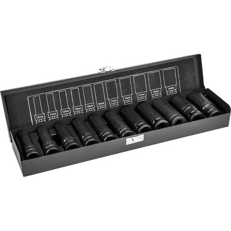 Set di 11 bussole lunghe a percussione 1/2 NEO TOOLS 12-102 (1/5)