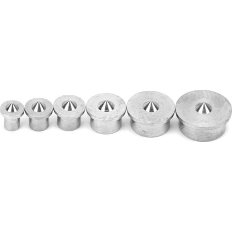 Jeu de 6 goupilles de centrage pour tenons et tourillons, pour le travail du bois, de 4 mm à 12 mm. (1/5)