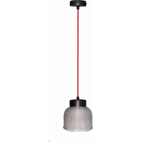 Candellux Liverpool lampada a sospensione E27 vetro grigio (1/2)