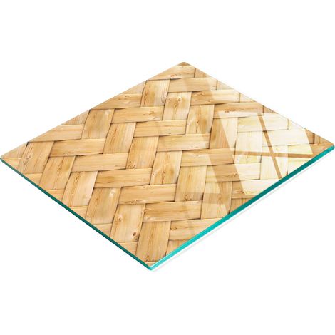 Tabla de cocina de vidrio templado con estampado decorativo de rat谩n, 60x52 cm. (1/5)