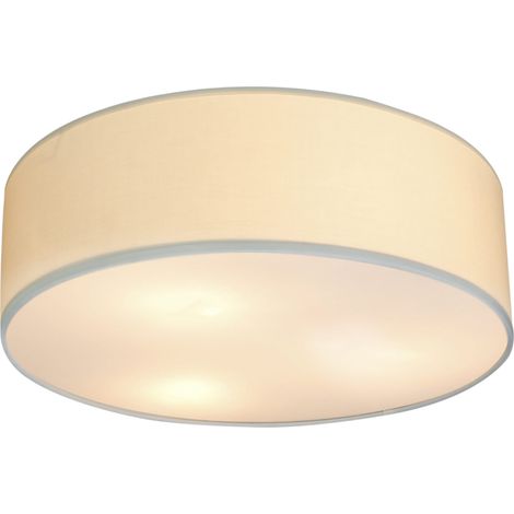 Plafonnier Candellux Kioto écru tissu 40 cm 3xE27 (1/2)
