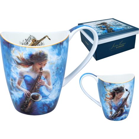 Tazza L. Lozano "Musica dell'anima femminile" Carmani Ceramics, regalo, 300 ml (1/5)