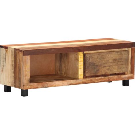 Mobile TV/credenza di design pratico 100 cm legno massello di recupero 2502046