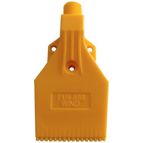 Sollbry 6 boquillas de soplado macho BSPT1/4, boquilla de aire plana ABS, aptas para accesorios de soplador (montaje de tres orificios, amarillas) (1/5)