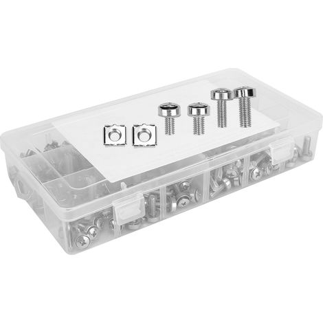 Ensemble de 100 pièces d'écrous et boulons cage M5/M6, adaptés aux applications marines, automobiles et camions  accessoires pratiques. (1/5)