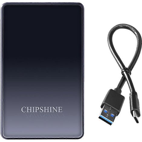Boîtier pour disque dur externe 2,5" SATA HDD/SSD avec ports USB 3.0/3.1 et Type C pour ordinateur portable (1/4)